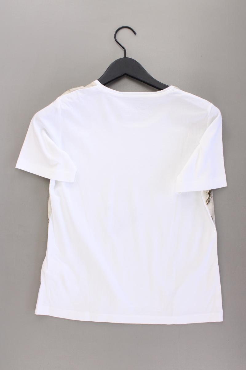 MARK ADAM Printshirt Gr. 38 Kurzarm weiß aus Baumwolle