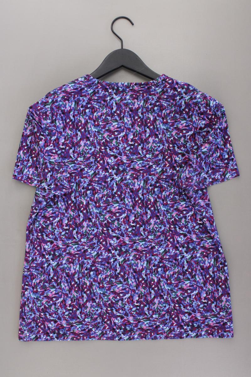Mona Printshirt Gr. 42 Kurzarm lila aus Viskose