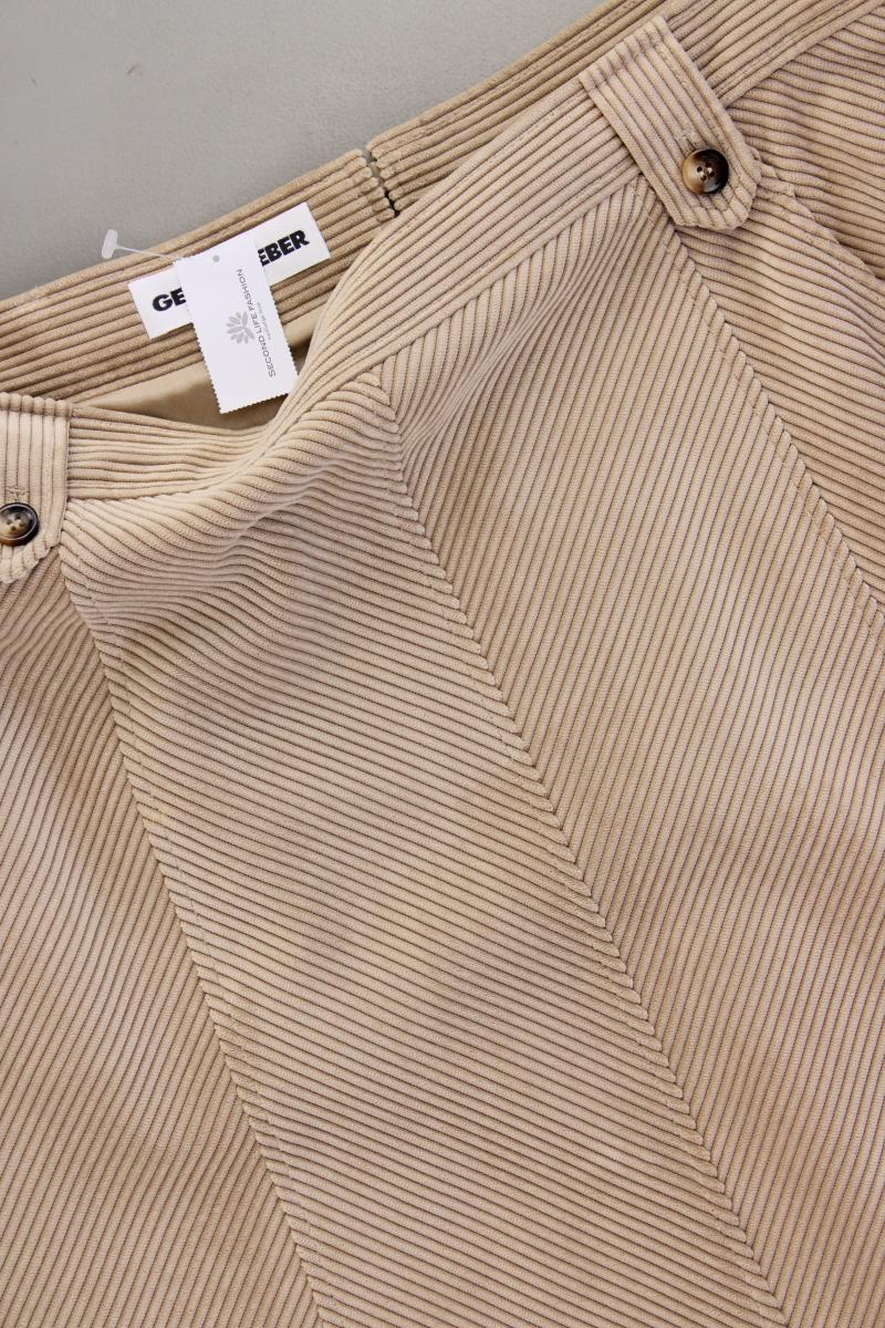 Gerry Weber Cordrock Gr. 42 neuwertig braun aus Polyester