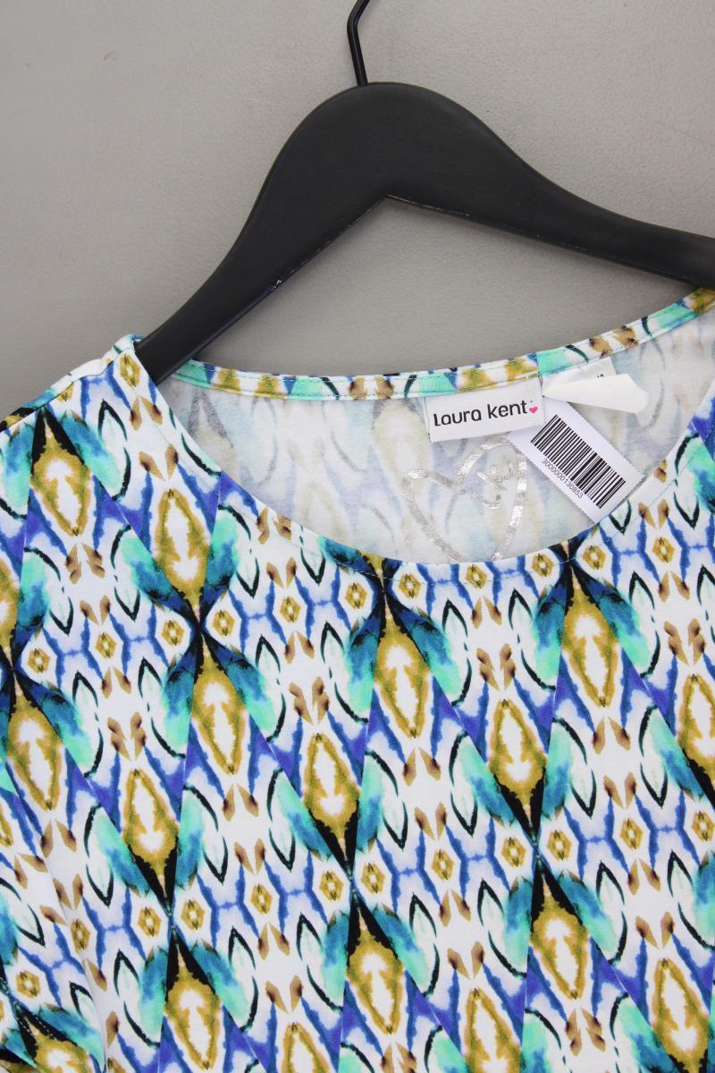 Laura Kent Printshirt Gr. 42 neuwertig Kurzarm mehrfarbig aus Viskose