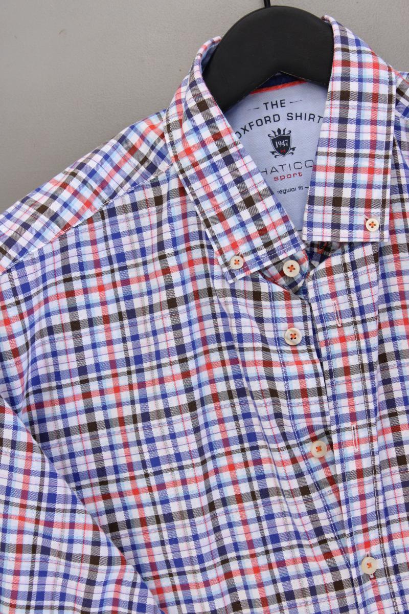 Hatico Karohemd für Herren Gr. Hemdgröße 41/42 kariert Kurzarm mehrfarbig