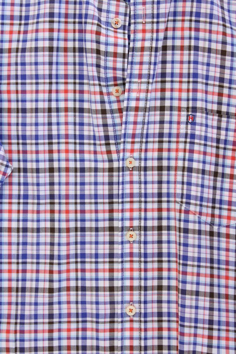 Hatico Karohemd für Herren Gr. Hemdgröße 41/42 kariert Kurzarm mehrfarbig