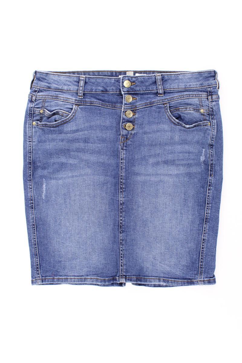 Esprit Jeansrock Gr. 40 blau aus Baumwolle