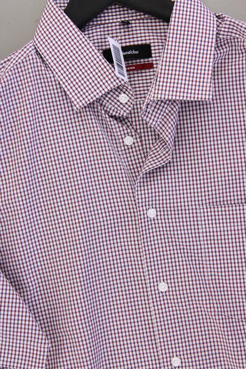 Seidensticker Karohemd für Herren Gr. Hemdgröße 42 kariert Kurzarm mehrfarbig