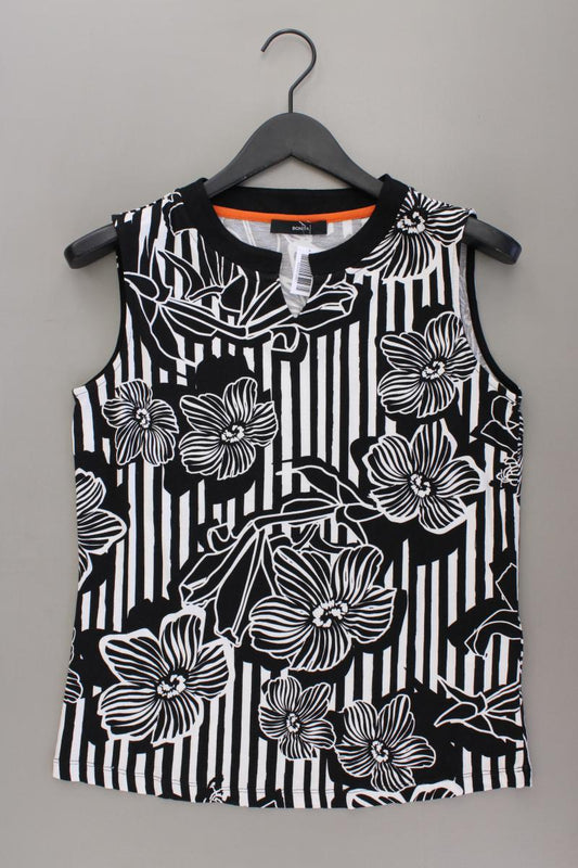 Bonita Classic Top Gr. M mit Blumenmuster schwarz aus Viskose
