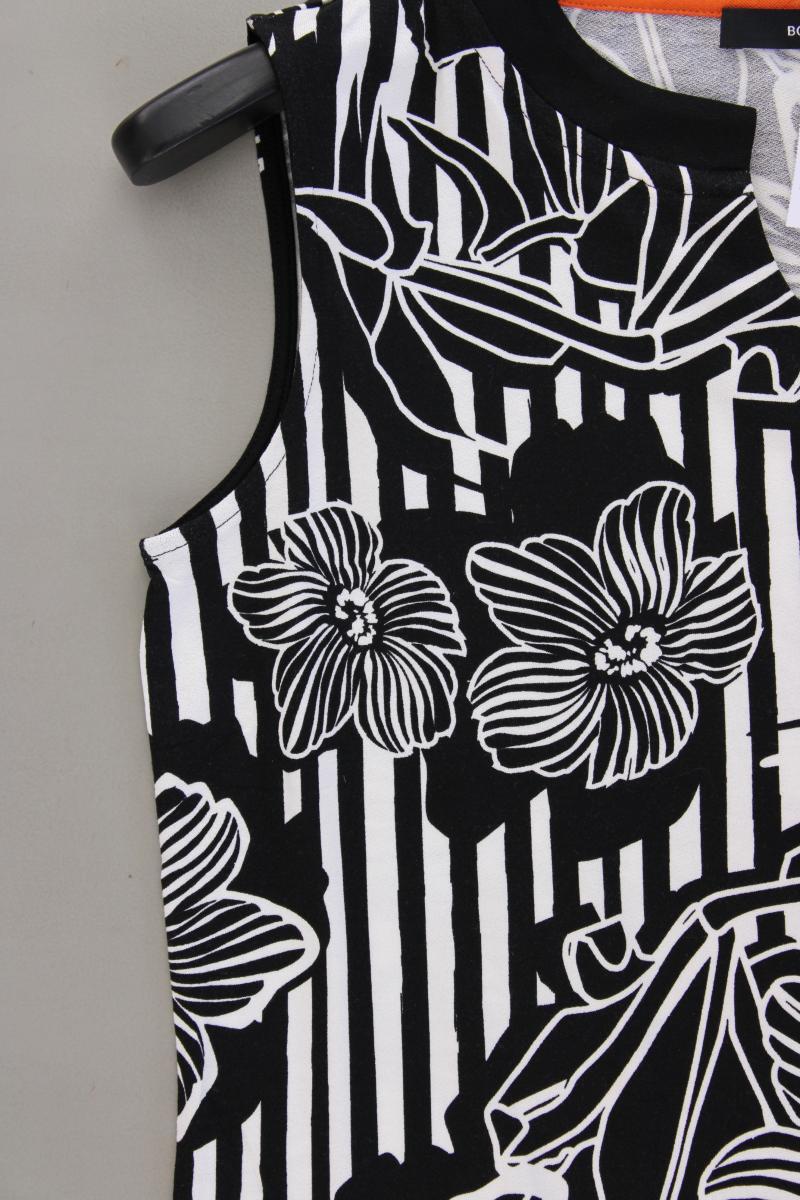 Bonita Classic Top Gr. M mit Blumenmuster schwarz aus Viskose