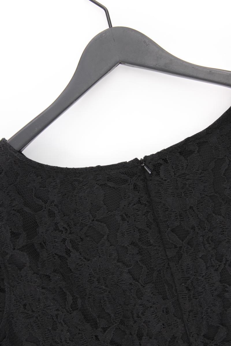 Bonita Spitzenkleid Gr. 46 Kurzarm schwarz aus Baumwolle