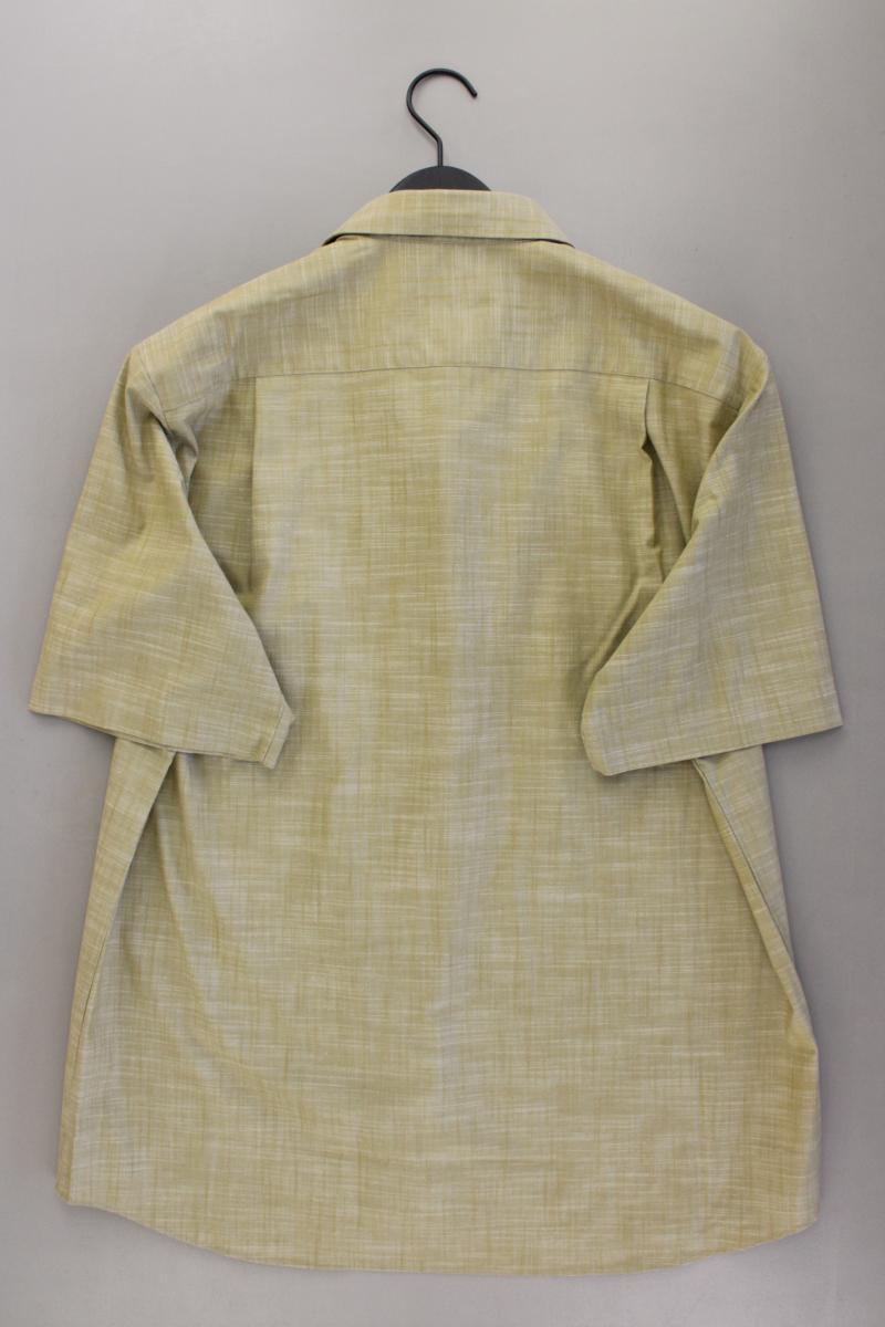 Walbusch Kurzarmhemd für Herren Gr. Hemdgröße 41/42 olivgrün aus Baumwolle