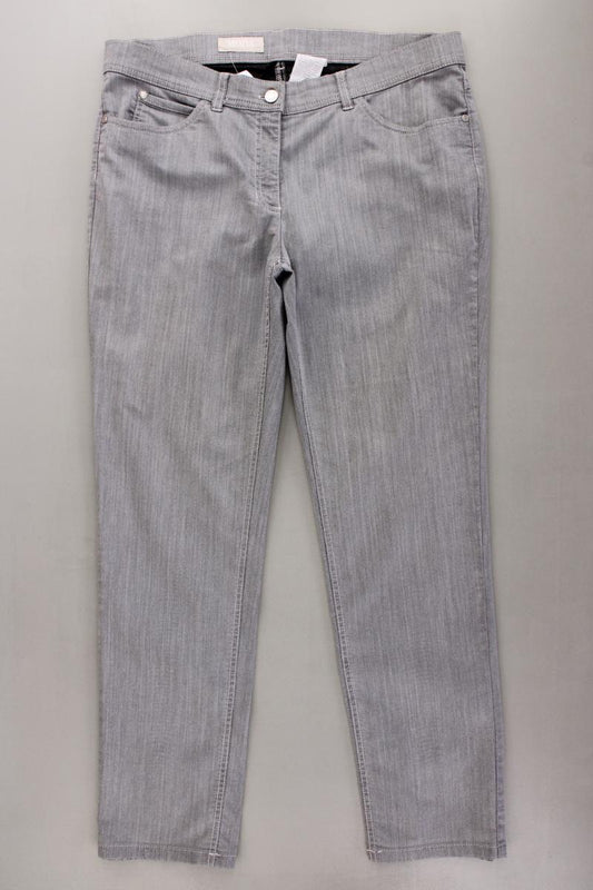 Mona Straight Jeans Gr. 42 grau aus Baumwolle