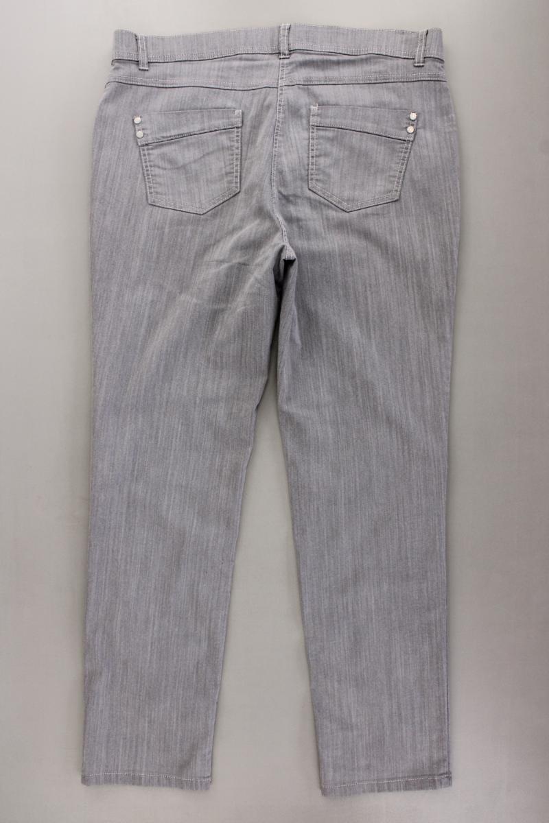 Mona Straight Jeans Gr. 42 grau aus Baumwolle