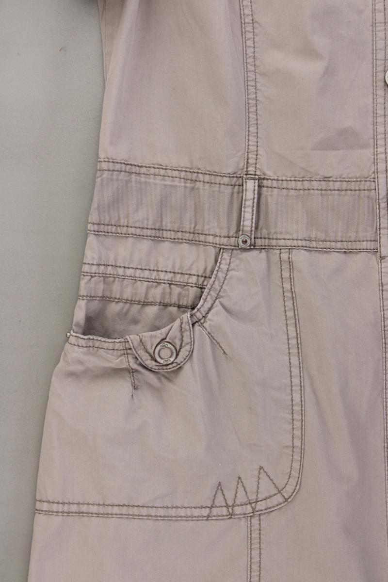 s.Oliver Cargokleid Gr. 40 Kurzarm grau aus Baumwolle