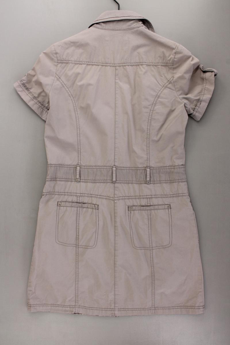 s.Oliver Cargokleid Gr. 40 Kurzarm grau aus Baumwolle
