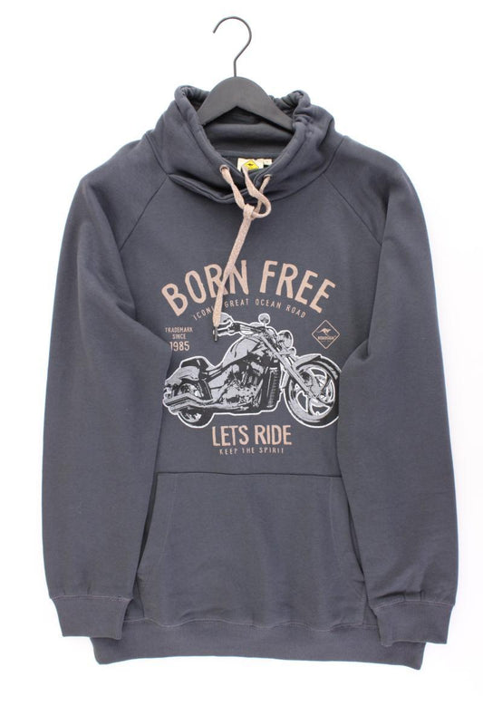 Roadsign Langarmpullover für Herren Gr. XL neuwertig grau aus Baumwolle