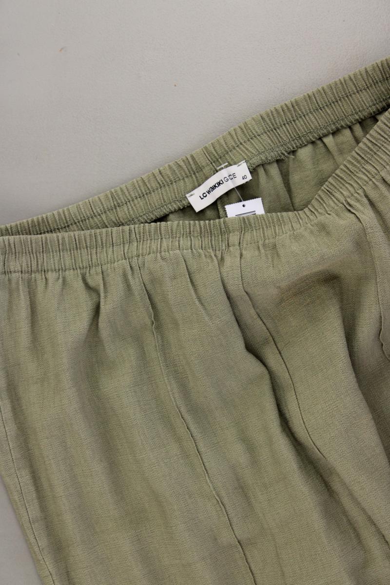 LC Waikiki Stretchhose Gr. 40 olivgrün aus Polyester