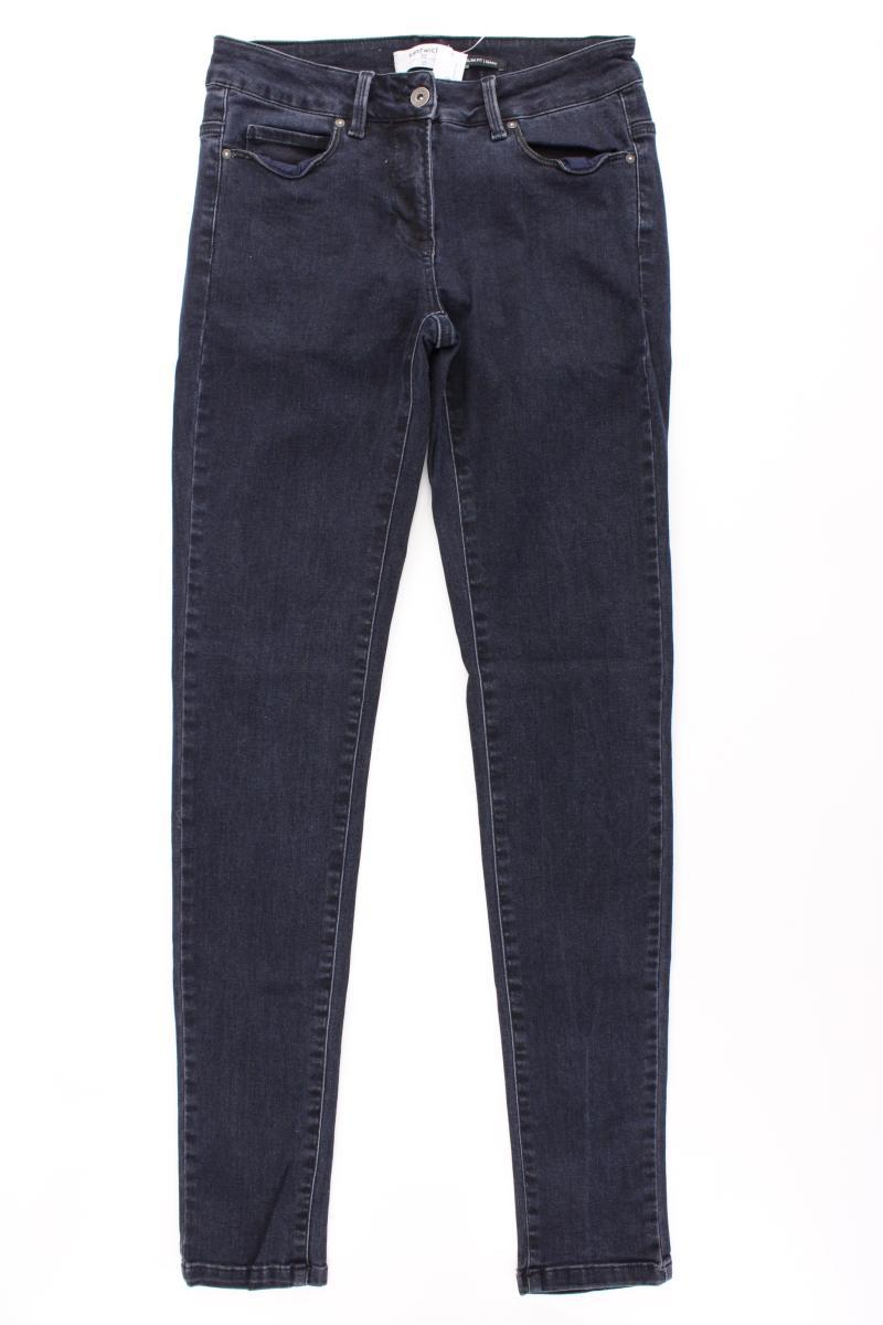 Sandwich_ Skinny Jeans Gr. 34 blau aus Baumwolle
