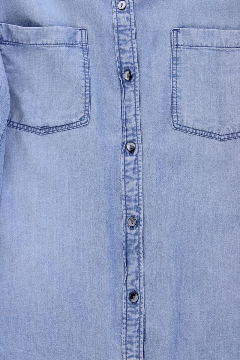 Tom Tailor Langarmbluse Gr. 40 blau aus Lyocell