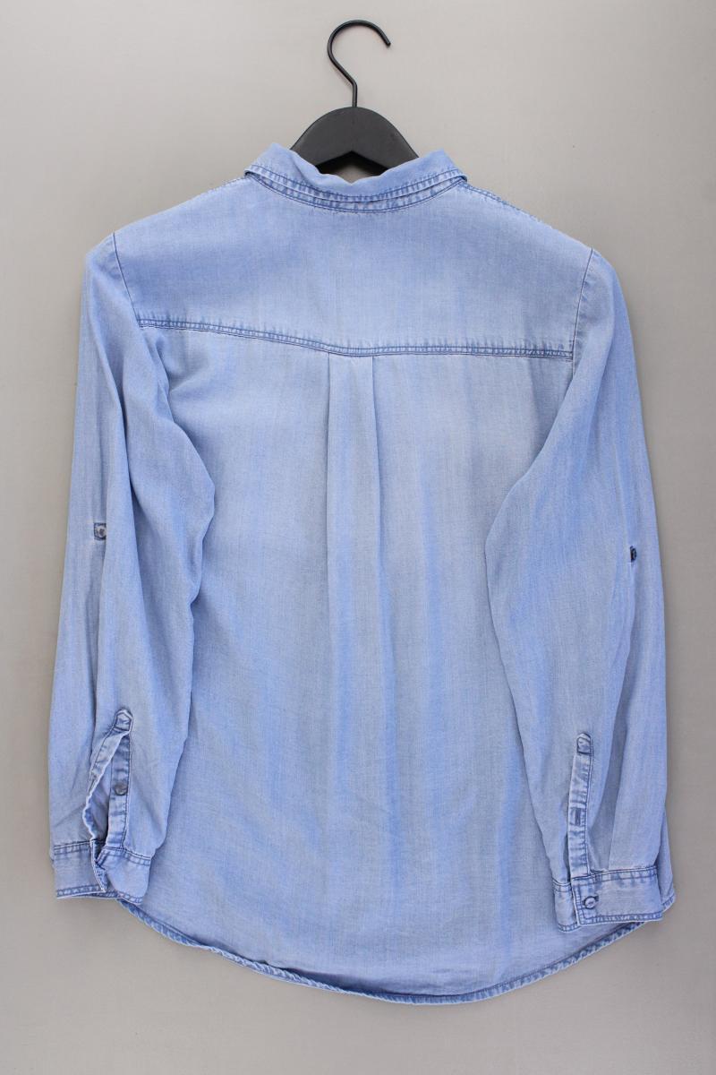 Tom Tailor Langarmbluse Gr. 40 blau aus Lyocell