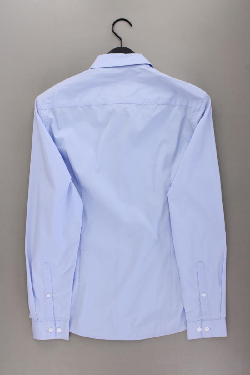 Asos Langarmhemd für Herren Gr. M blau aus Baumwolle