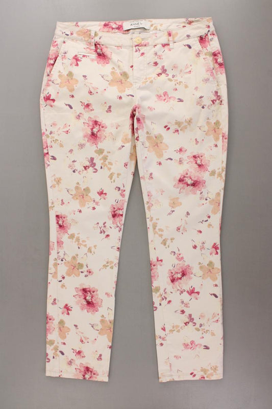 Anne L. Hose Gr. 40 mit Blumenmuster mehrfarbig aus Baumwolle