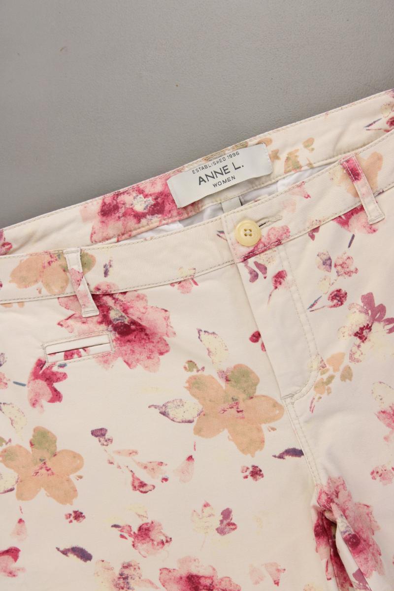 Anne L. Hose Gr. 40 mit Blumenmuster mehrfarbig aus Baumwolle