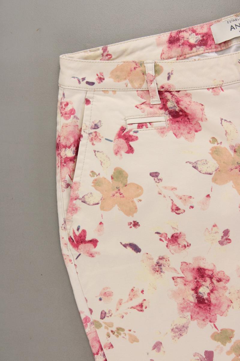 Anne L. Hose Gr. 40 mit Blumenmuster mehrfarbig aus Baumwolle
