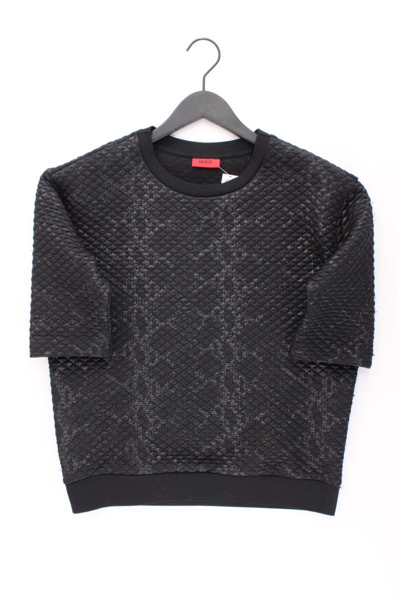Hugo Boss Kurzarmpullover Gr. S schwarz aus Polyester
