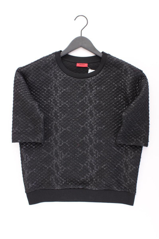 Hugo Boss Kurzarmpullover Gr. S schwarz aus Polyester