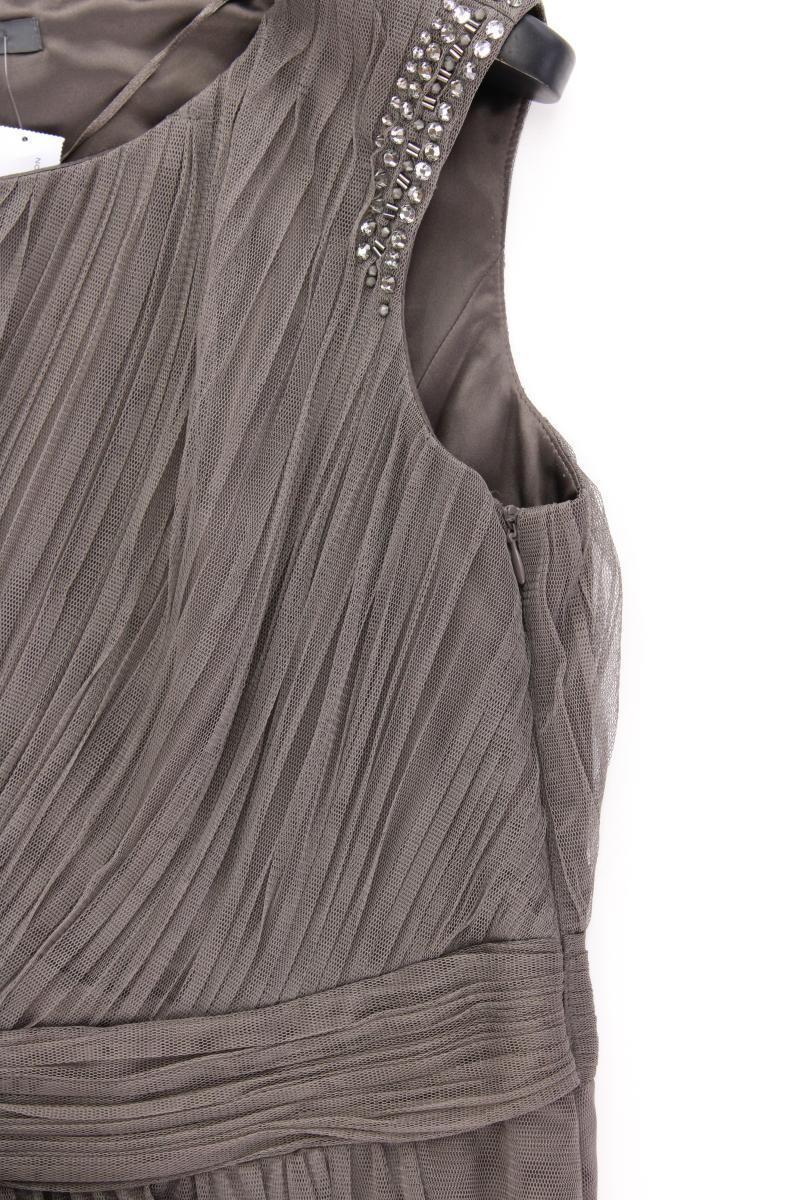 Esprit Abendkleid Gr. 38 neuwertig Ärmellos grau aus Polyester
