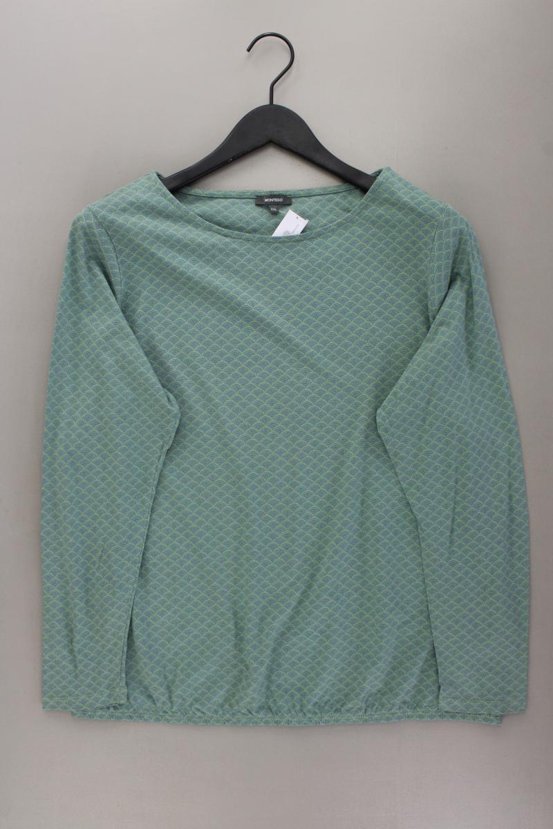 Montego Longsleeve-Shirt Gr. XXL Langarm grün aus Baumwolle