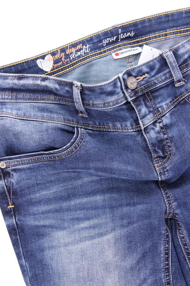 Street One Skinny Jeans Gr. W32/L32 Modell York blau aus Baumwolle