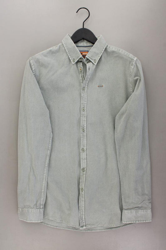 Emilio Adani Langarmhemd für Herren Gr. Hemdgröße 39/40 grün aus Baumwolle