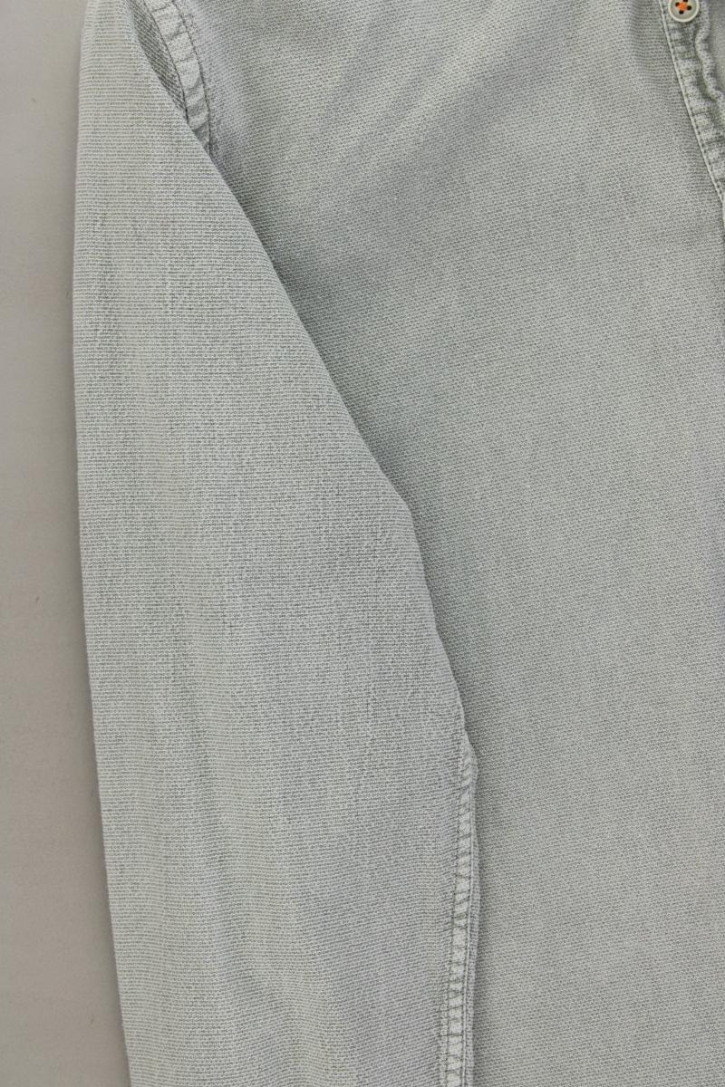 Emilio Adani Langarmhemd für Herren Gr. Hemdgröße 39/40 grün aus Baumwolle