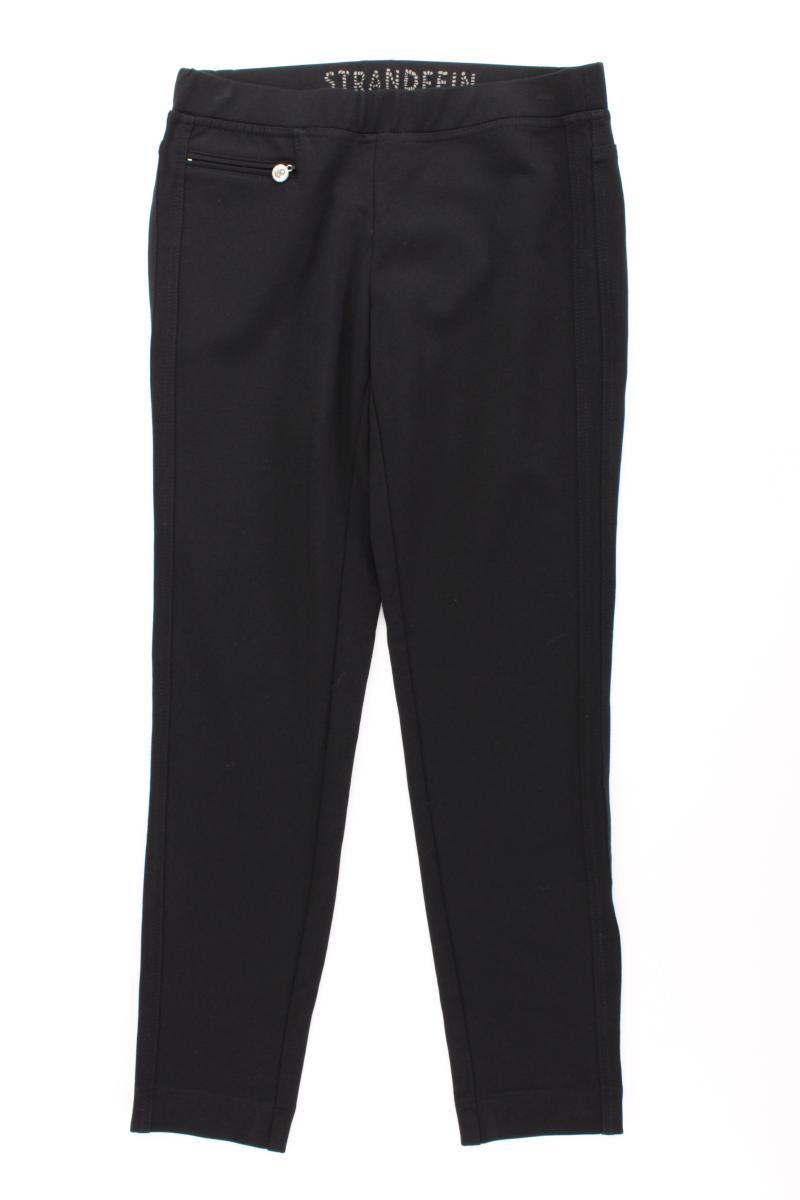 STRANDFEIN Stretchhose Gr. Kurzgröße 19 neuwertig schwarz aus Viskose