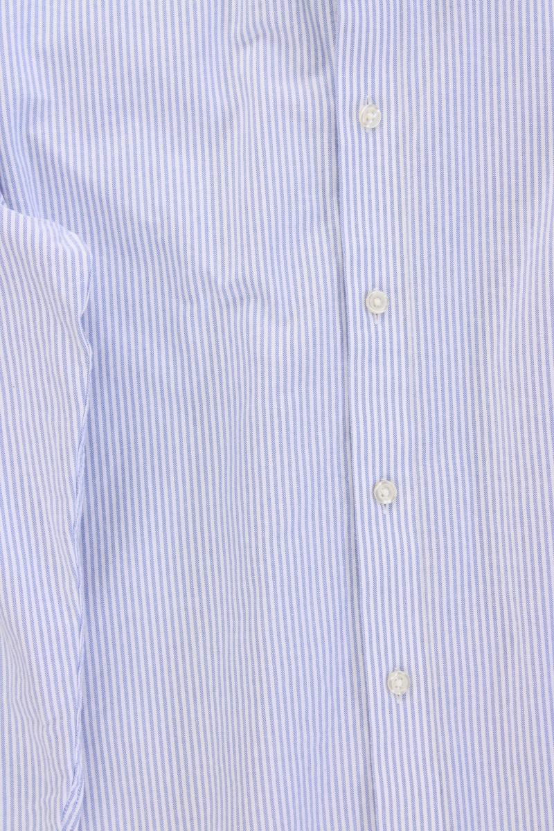 CHARLES TYRWHITT Langarmhemd für Herren Gr. M gestreift blau aus Baumwolle