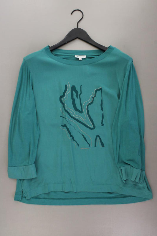 Tom Tailor Classic Bluse Gr. XXXL 3/4 Ärmel blau aus Viskose