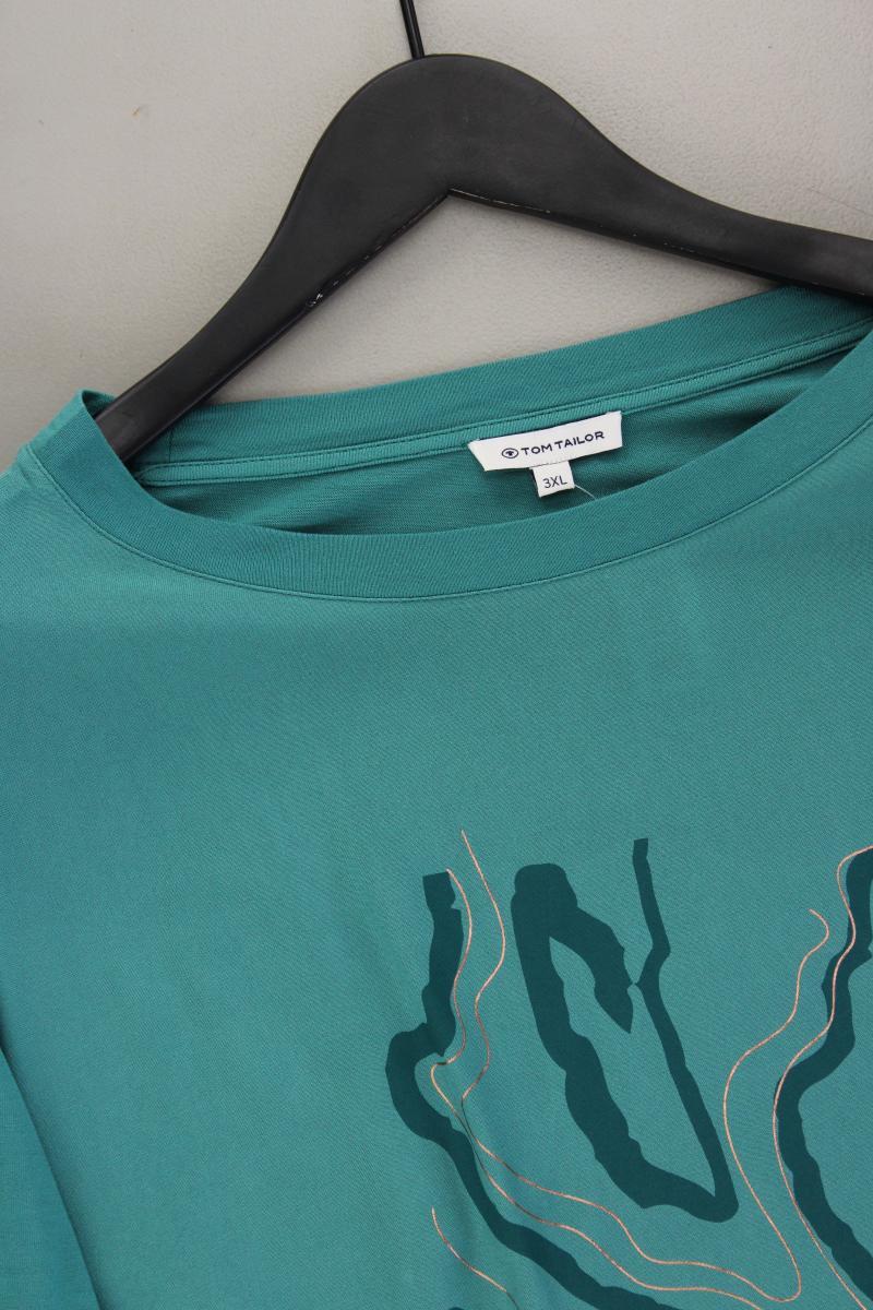 Tom Tailor Classic Bluse Gr. XXXL 3/4 Ärmel blau aus Viskose