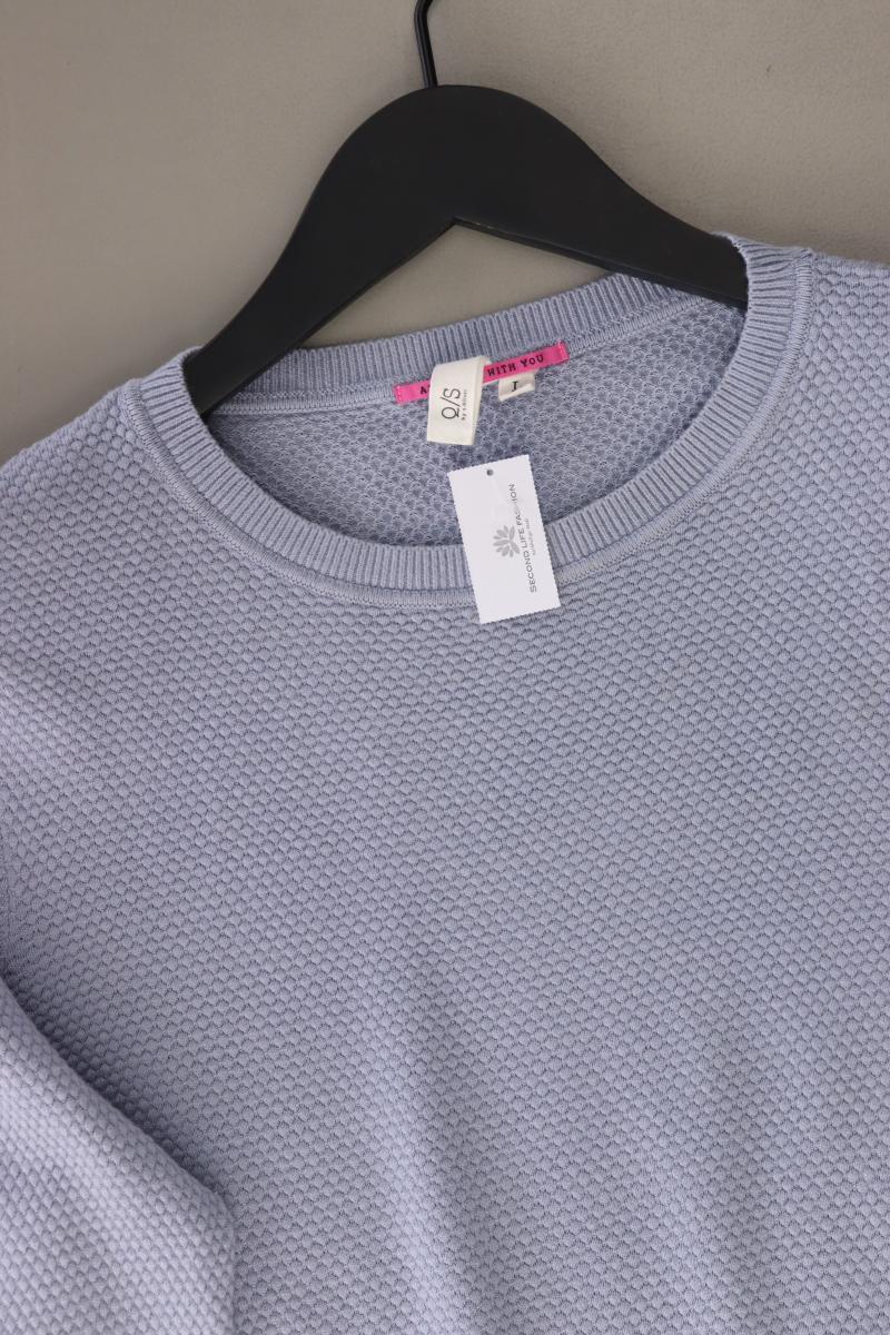 QS by s.Oliver Feinstrickpullover Gr. L blau aus Viskose