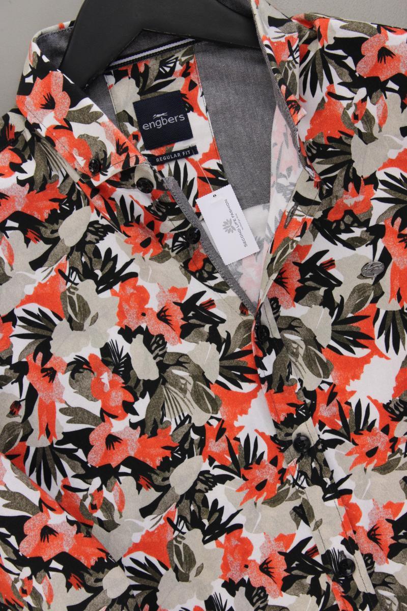 Engbers Langarmhemd für Herren Gr. Hemdgröße 39/40 mit Blumenmuster neuwertig