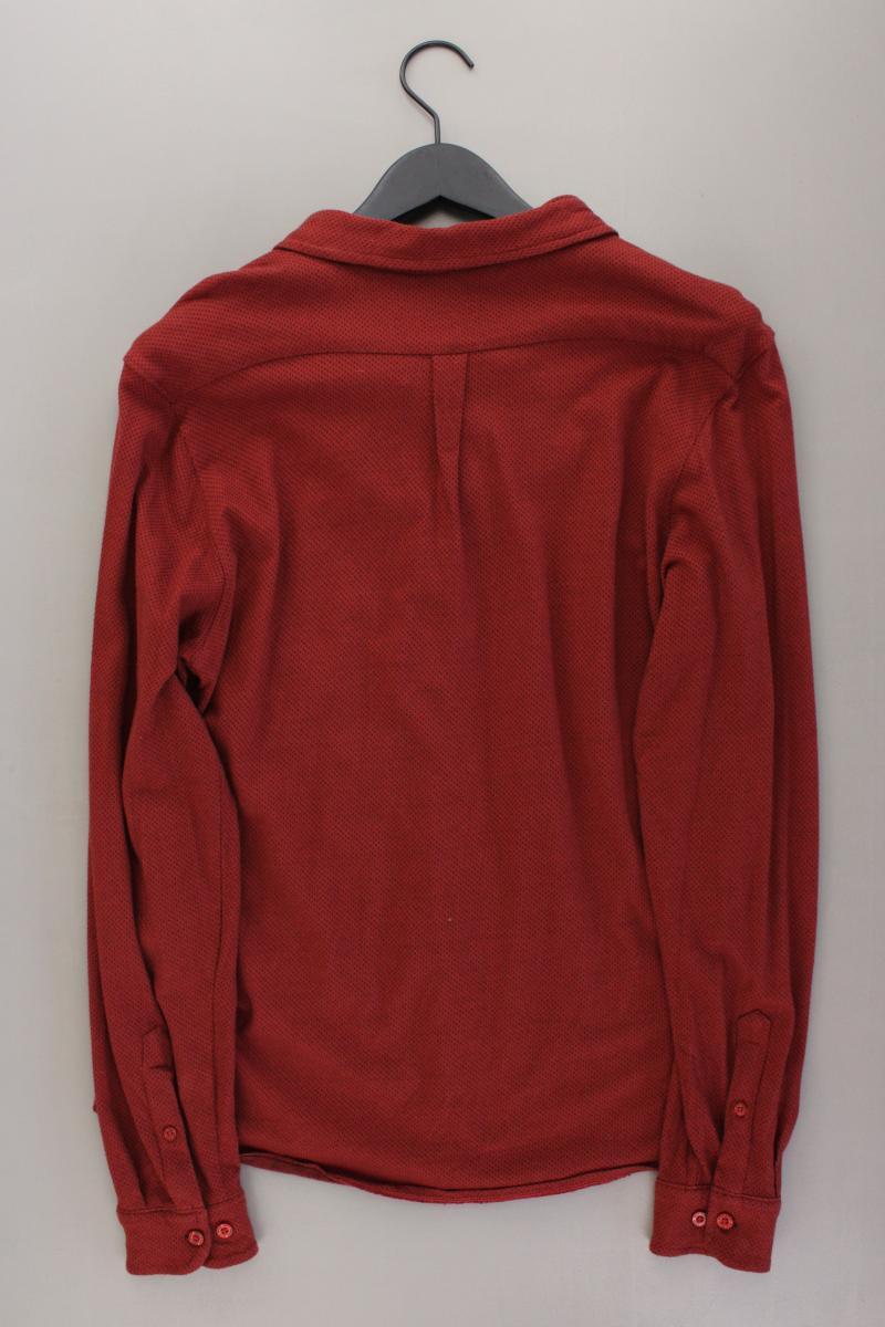 Bernd Berger Langarmhemd für Herren Gr. 52 orange aus Baumwolle