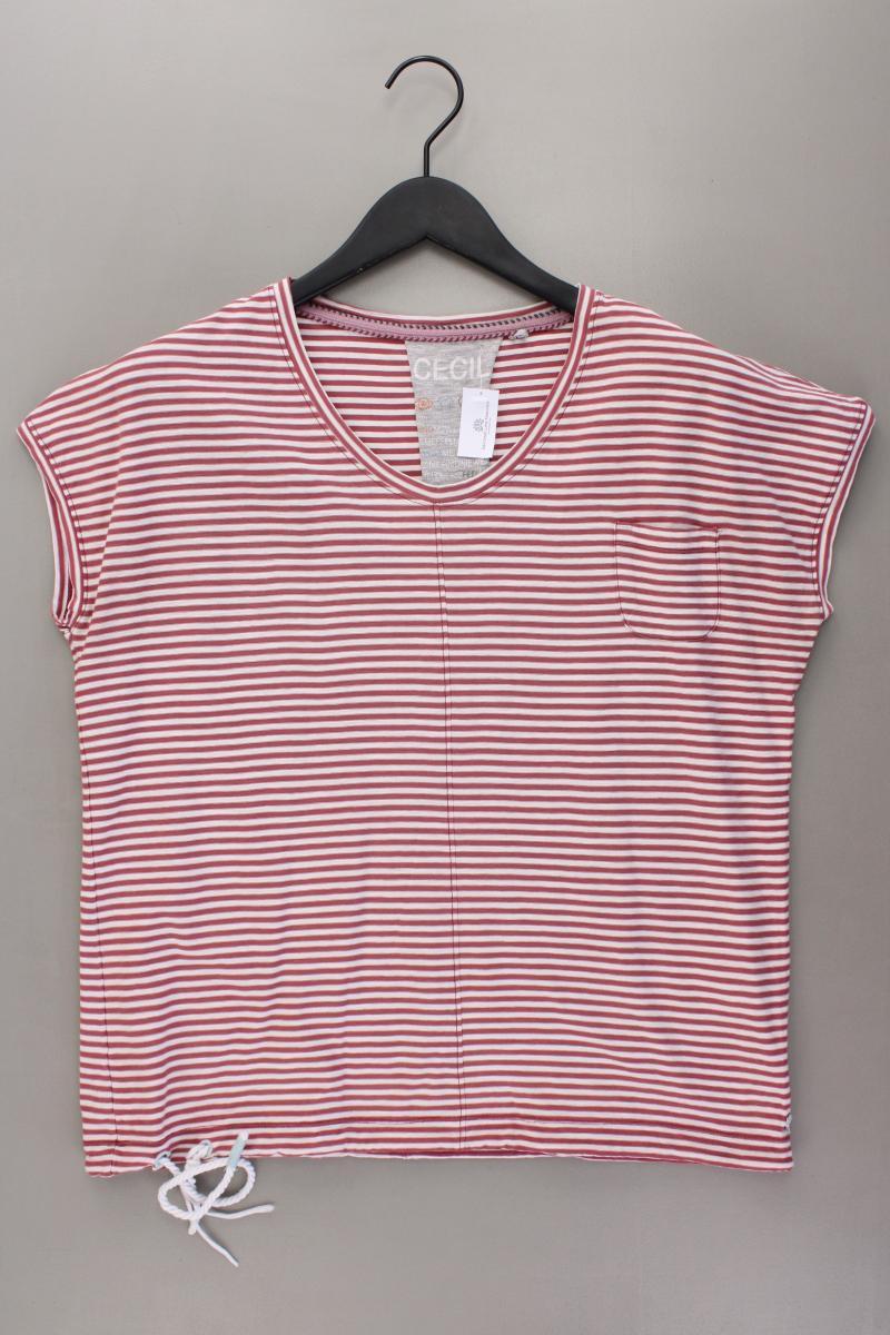 Cecil Ringelshirt Gr. M gestreift Kurzarm rot aus Baumwolle