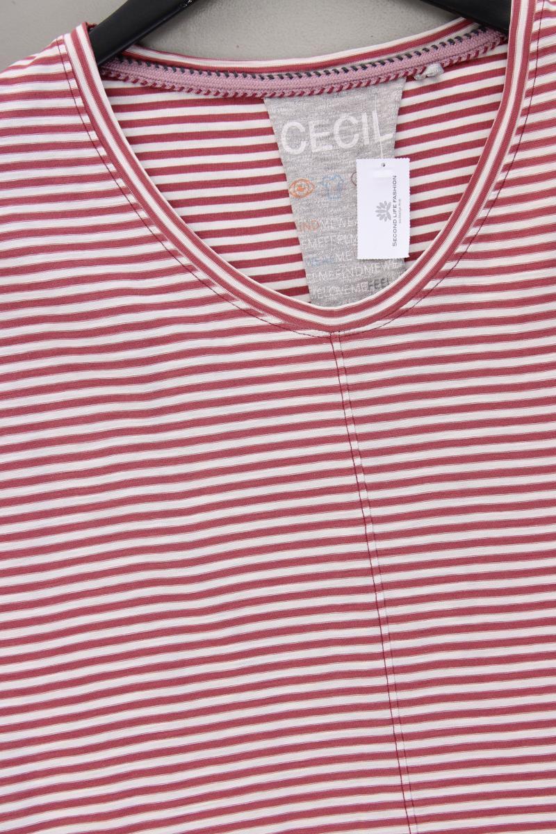 Cecil Ringelshirt Gr. M gestreift Kurzarm rot aus Baumwolle