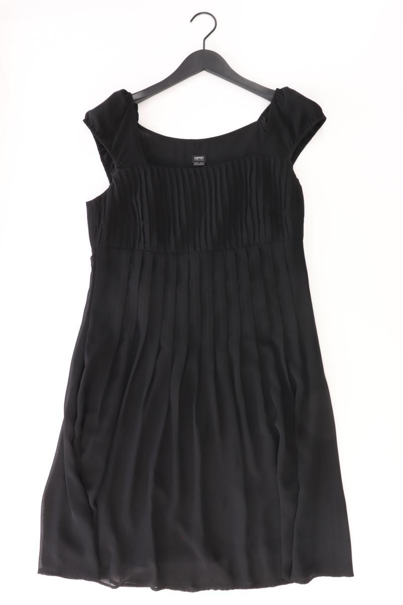 Esprit Abendkleid Gr. 40 Kurzarm schwarz