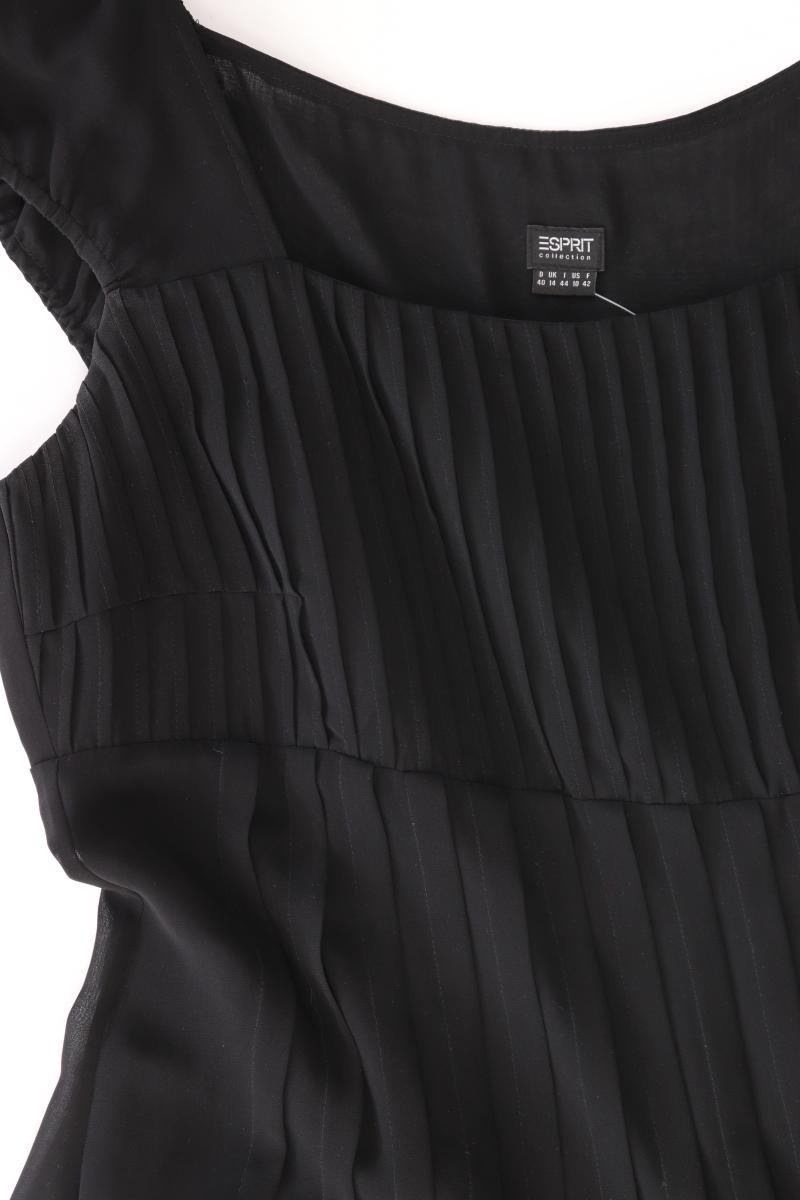 Esprit Abendkleid Gr. 40 Kurzarm schwarz