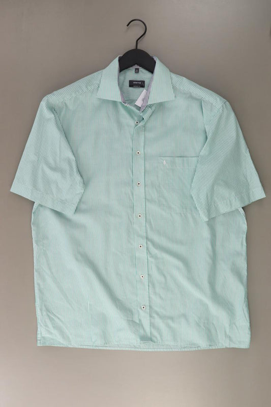 Eterna Kurzarmhemd für Herren Gr. Hemdgröße 42 gestreift grün