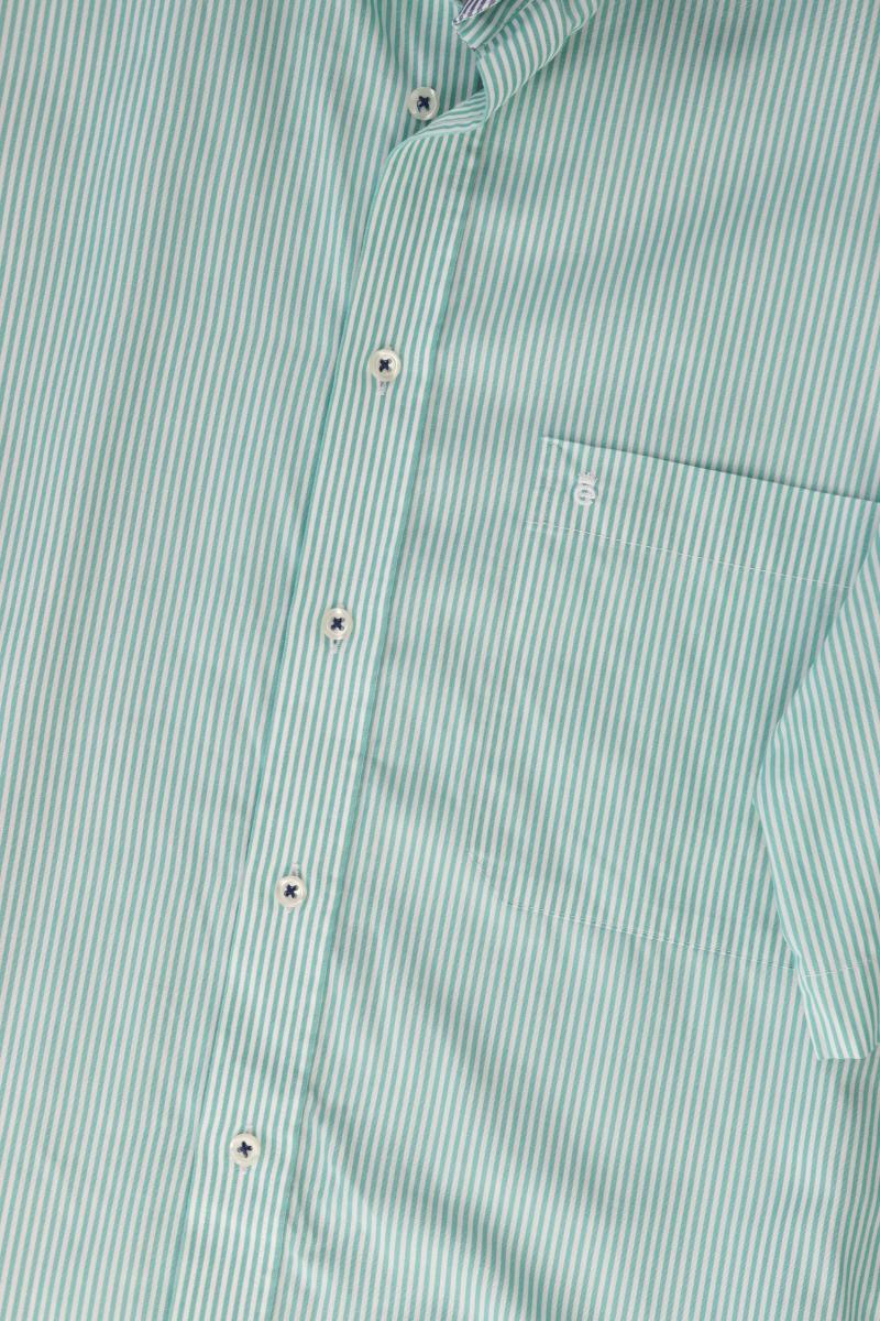 Eterna Kurzarmhemd für Herren Gr. Hemdgröße 42 gestreift grün