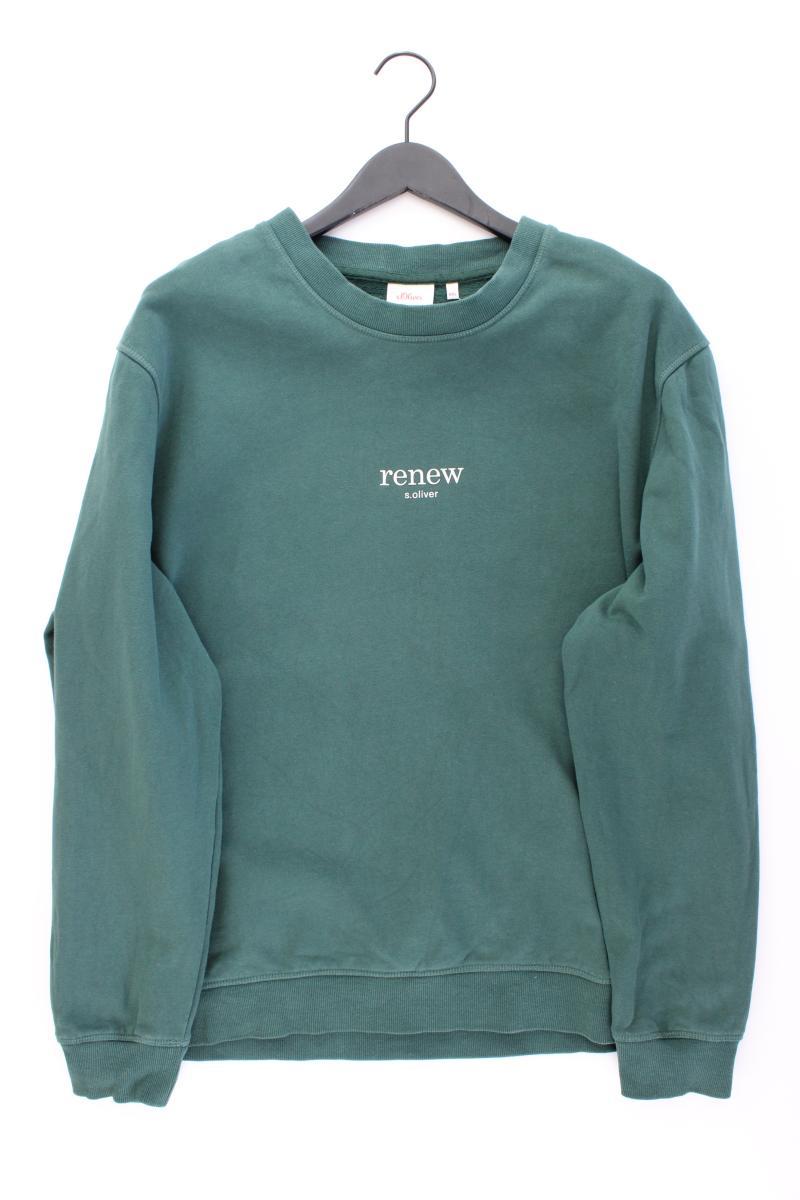 s.Oliver Langarmpullover für Herren Gr. XXL grün aus Baumwolle