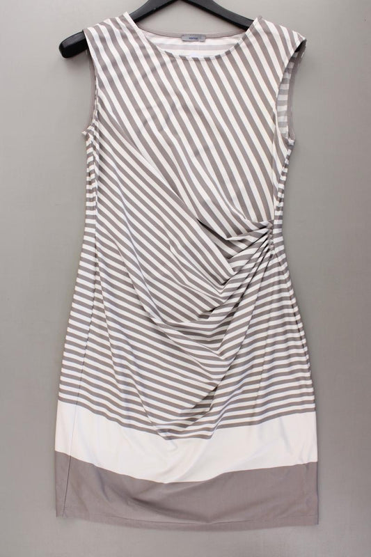 Montego Etuikleid Gr. 38 gestreift Ärmellos grau