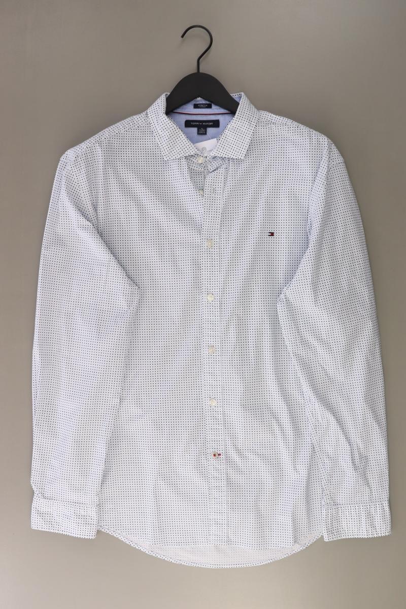 Tommy Hilfiger Langarmhemd für Herren Gr. XL blau