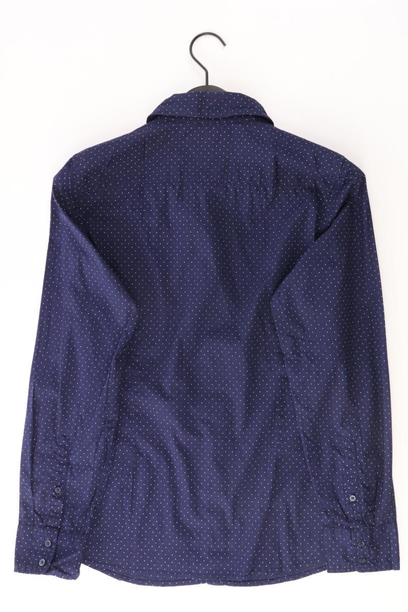 Tommy Hilfiger Langarmbluse Gr. L gepunktet blau