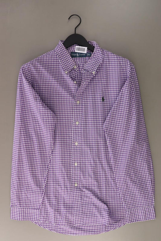 Ralph Lauren Karohemd für Herren Gr. XL kariert Langarm lila
